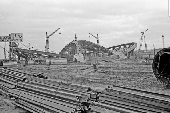 Картинка Строительство велотрека "Крылатское", 1978-1979